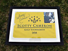 Golf Tournament 2010 Scotty Cameron Autographed Flag Framed