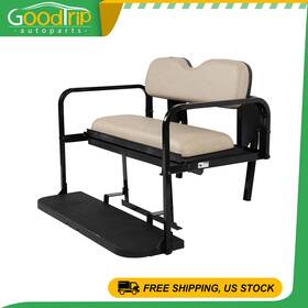 Go18011o576dt Goodtrip-autoparts Gtw Mach3 Ezgo Txt Golf Cart Rear Flip Seat With Tan Cushions Fits Rxv 2008