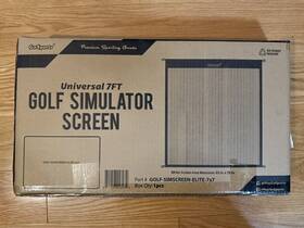 Golf-simscreen-elite-7x7 Gosports Golf Simulator Impact Screens - 7ft Sim Hitting Screen