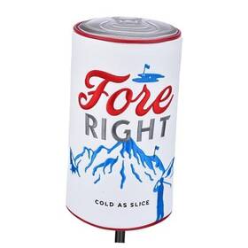 Skr040 Green Goose Ltd Driver Headcover - Beer Can Shaped Funny Tour Grade Pu Fore Right