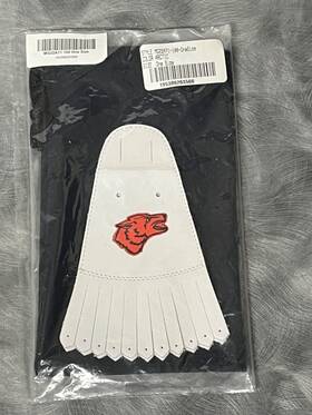 Mg22a71 Greyson White With Orange Wolf Golf Shoe Kiltie Nwt