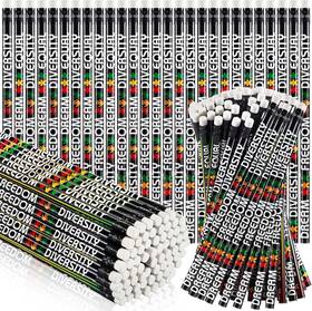 Lau-221118-k Gueevin 72 Pcs Black History Month Pencils Students Wood With