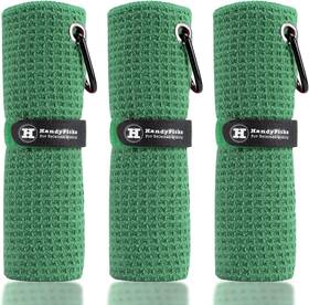 Handy Picks 732688449405 Microfiber Golf Towel 16 Inch X With Dark Green