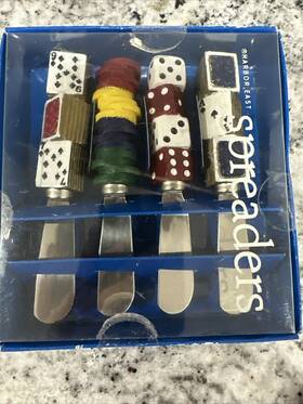 89354 Harbor East Casino Pool Balls Spreader Knives Billiards Theme Game - New