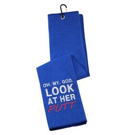 Hcooly 712858839847 Funny Golf Towels For Women Oh My God Look At Her Large Putt