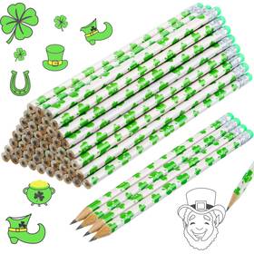 Pencils-1872 Hicarer 50 Pieces St Patricks Day 1 Count Pack Of Clover Series
