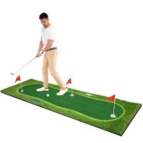 Homiflex 197839824867 3.3x10ft Golf Putting Practice Mat Golfing Training Outdoor With Balls Sport