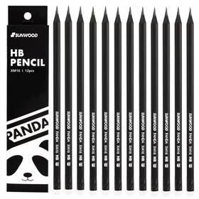 Atc901 Hysmmxher Panda #2 Hb Black Wood Cased Graphite 1 Count Pack Of 12