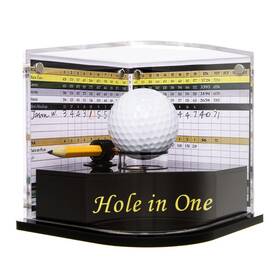B0bm3h6v1f Hyypme Golf Ball Display Case For Hole-in-one With Full Scorecard Fra