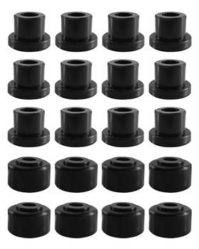 Hpsbfl1024 Hzparts Wmjnh A-arm Bushing Kit Fits For Mjfx/gtw Golf Cart Lift Black