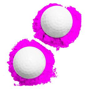J&m Gender Reveal 640716279286 Golf Ball For Baby Showers And Standard Size Pink