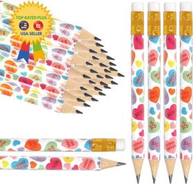 J0190 Jarthenaamcs 50pcs Valentines Day Short Pencil With 1 Count Pack Of 50 Colorful