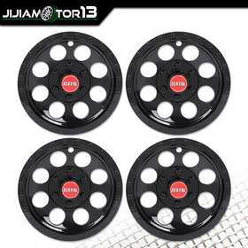 J-03etn6404abb Jijiamotor13 4pcs Golf Cart 10 Inch Wheel Cover Hub Caps Black Fit For Ezgo Club Car And Yamaha