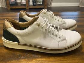 25-9428 Johnston & Murphy 259428 Ms50 Mcguffey White Leather Johnston&murphy Golf Shoes Men S 11.5