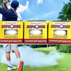 Jp Lann 091275461252 Exploding Golf Balls 3-pack Prank That Burst Into White Smoke