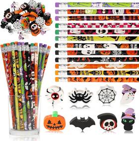 125-5014 Julmelon 72pcs Halloween Party Favors Set 36pcs Pencils Multicolor