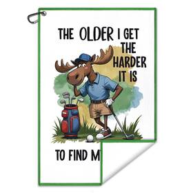Sgt010 Juoqg The Older I Get Harder It Is Golf Towel 15.8 X 23.6 Inches White3