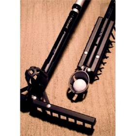 Klm103 Kelmar Golf 2-n-1 Ball Retriever And Sand Trap Rake Hazard Master