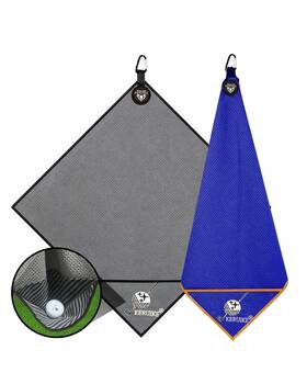 Keruike 750027621428 Magnetic Golf Towel 2 Pack 20 Inch X Inches Gray&blue 2pack
