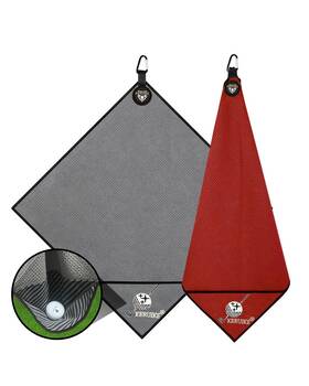 Keruike 750027621435 Magnetic Golf Towel 2 Pack 20 Inch X Inches Gray&red 2pack
