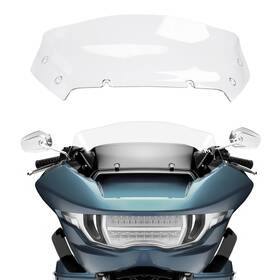 Yht001 Kiawnia 9 Inch Windshield Windscreen Air Deflector Compatible For Harley Road Glide Cvo