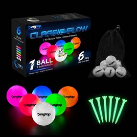 Kingtop 761450938977 Classic Glow 1 Glow- Single Color- Impact Activated- 6pack