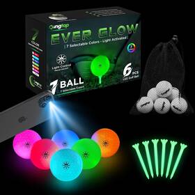 Kt-ga196-sl6 Kingtop Upgraded Glow In Ever Glow- Selectable Colors- Light Activated- 6pack