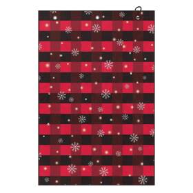 Kne-bzt96-3-33 Knextrepoy Buffalo Grid Golf Towel Snowflake Floral