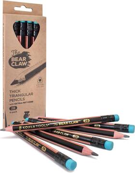Kt-03 Koala Tools Bear Claw Pencils 1-pack 1 Pack 6 Count Black Gold Blue