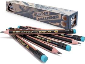 Kt-03d Koala Tools 6 Bear Claw Pencils In Box With 7 Count Pack Of 1 Red