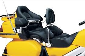 8990 Kuryakyn Motorcycle Accessory Adjustable Padded Driver Backrest With