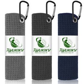 Mn-gft-wel03 Kuukikv 3 Pack 16 Inch X Golf Towels For Bags Large Blue And Gray 2