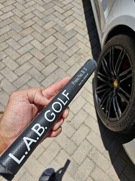 L.a.b. Golf 810084090008 Used Press Ii 3 Textured Black Putter Grip Clean