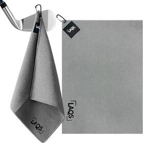 Laqs 728204306291 Magnetic Golf Towel 24 X16 Premium Waffle Weave Hand Grey