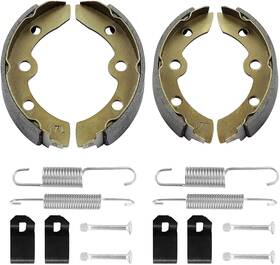 Leapgomax 711181283402 Club Car Brake Shoes And Spring Kit For Ds G&e 1995-up Automatic Adj