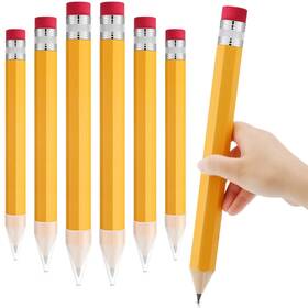 Ln-221226-a Leinuosen 6 Pcs Giant Pencils 14 Inch Extra Large Wood Big Yellow