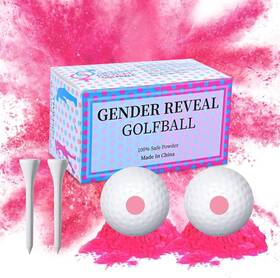 1blue Liontelo 761961411778 Gender Reveal Golf Balls Exploding Ball 4 Set 1pink And 2 Pink