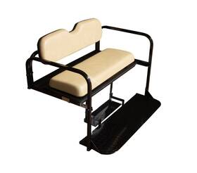 Luxcart 426979028259 Ezgo Txt Golf Cart Rear Flip Folding Back Seat Kit 1995 And Up - Factory Tan