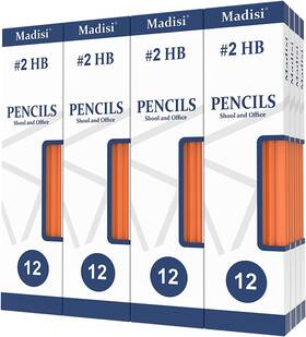 Mp-pcl-12c-16 Madisi Wood-cased #2 Hb Pencils Yellow 1 Count Pack Of 192