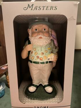 Masters 301900013536 2025 Large Gnome Peaches Nib - Mcilroy Grand Slam Win L.e. Rare Item