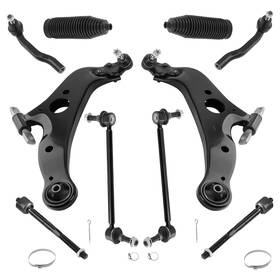 Wu34ic Maxpeedingrods 10pc Suspension Kit For Toyota Sienna 2004-2010 2 Front Lower