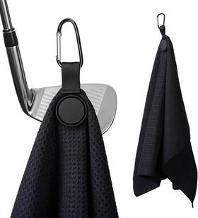 Mg-50 Minglitai Magnetic Golf Towel Ultra-absorbent Microfiber With Large Black