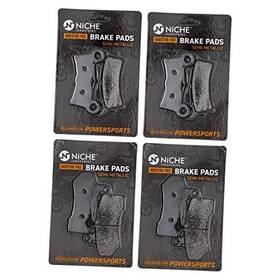 Mk1002500 Mishon Inc Brake Pad Set For Harley Davidson Tri Glide Ultra Classic Street Semi-metallic