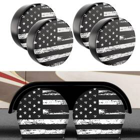 Qb458 Moonet Pvc Thickening L For Tire Diameter 30-32inch White Flag 4 Pack