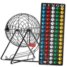 02011399 Mr. Chips Inc. 11 Inch Tall Professional Bingo Set With Steel 3 Pc Mysterious Black