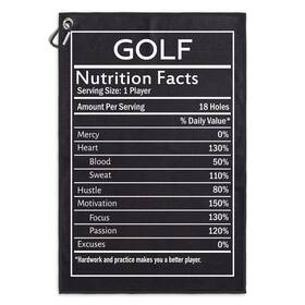 Ugt035 Msticey Microfiber Golf Towel With Clip Gifts 23.5x15.5 Black And White