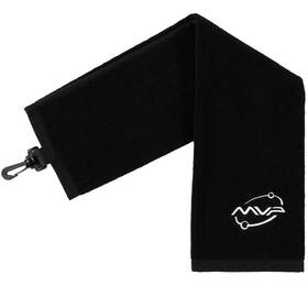 101-221-1160-010010 Mvp Disc Sports Orbit Logo Golf Towel Small Black