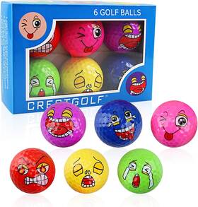 Mykuja 787414634457 Funny Golf Balls Practice Colored Novelty Gifts For