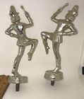 Noble Fh Pair Of Majorettes Figurines Metal Majorette