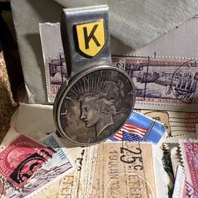 1922 O.g Kelley &co Coin Rare And Stainless Steel Fabrication Money Clip Estate Find